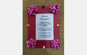 Les "Françoise" du BCB vous invitent à un tournoi récréatif le 9 mars 2026