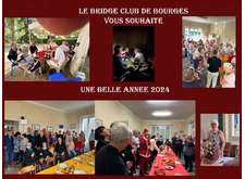 Le Bridge Club de Bourges vous souhaite une belle année 2024