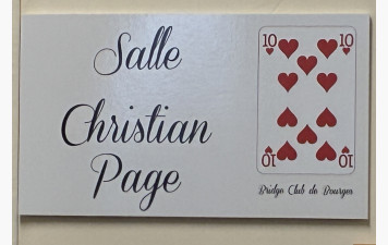 Inauguration d'une plaque à la mémoire de Christian Page